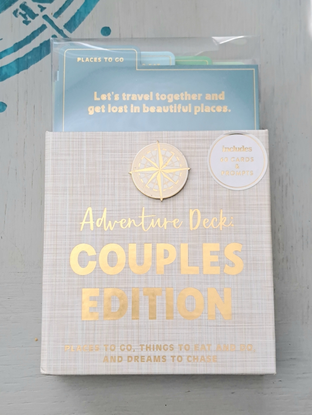 Adventure Deck:Couples Edition,Places To go,Things to Eat & Do, Dreams To Chase